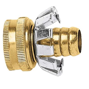 Click here to see Thrifty 329-T Gilmour C12F Clinch Garden Hose Coupling, 1/2 in, Female, Brass