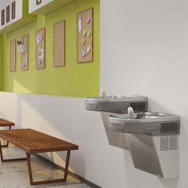 Click here to see Elkay LZSTLG8LC Elkay LZSTLG8LC GreenSpec Bi-Level Filtered Cooler, Light Gray Granite