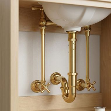 Click here to see Brasstech 491X/03 Brasstech Lavatory Supply Kit, Polished Brass - 491X/03