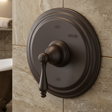 Click here to see Newport Brass 4-854BP/10B Newport Brass Seaport Single-Handle Pressure Balance Valve Trim, Oil Rubbed Bronze - 4-854BP/10B