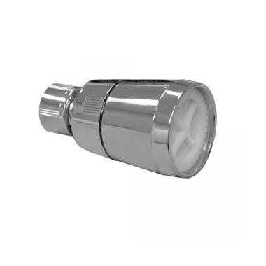 Click here to see Jones Stephens S01001 Jones Stephens 2in Wall Mount Plastic Shower Head with Plastic Ball, Round, 2.5 GPM, Chrome - S01001
