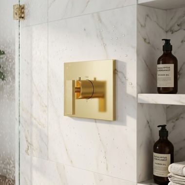 Click here to see Newport 3-2044TS/01 Newport Brass Secant Thermostatic Valve Trim, Forever Brass - 3-2044TS/01