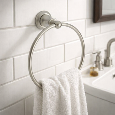 Click here to see Newport Brass 35-09/15S Newport Brass Sutton Towel Ring, Satin Nickel - 35-09/15S