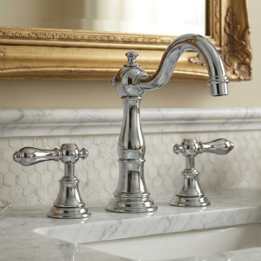 Click here to see  1770/26 Newport Brass Victoria Two Handle Widespread Lavatory Faucet, 1.2 GPM, Polished Chrome - 1770/26