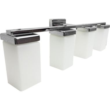 Click here to see Moen YB8864CH Moen 90 Degree 4-Globe Bathroom Vanity Light, Chrome - YB8864CH