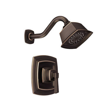 Click here to see Moen T2162EPBRB Moen Boardwalk Posi-Temp Single-Handle Shower Faucet, One-Function, 1.75 GPM, Lever Handle, Eco-Performance, Mediterranean Bronze -  T2162EPBRB