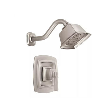 Click here to see Moen T2162EPSRN Moen Boardwalk Posi-Temp Single-Handle Shower Faucet, One-Function, 1.75 GPM, Lever Handle, Eco-Performance, Spot Resist Brushed Nickel - T2162EPSRN