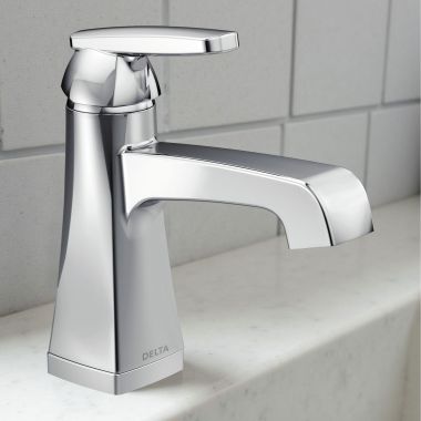 Click here to see Delta 564-MPU-DST Delta Ashlyn Single-Handle Bathroom Faucet with Metal Push Pop-Up, 1-Hole, DIAMOND Seal, 1.2 GPM, Chrome - 564-MPU-DST