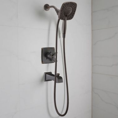 Click here to see Delta T17464-RB-I Delta Ashlyn Monitor 17 Series Tub/Shower Trim with In2ition Shower, 1.75 GPM Handshower, MultiChoice, ADA, Venetian Bronze - T17464-RB-I