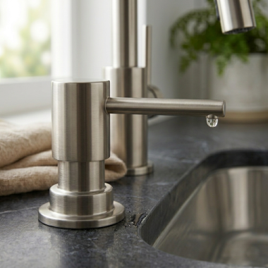 Click here to see Brizo RP79275SS Brizo Solna Soap/Lotion Dispenser, Brilliance Stainless - RP79275SS