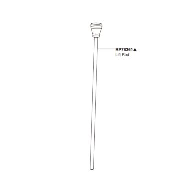 Click here to see Delta RP78361 Peerless Precept Series Chrome Lift Rod - RP78361