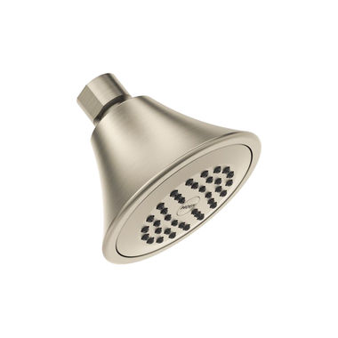 Click here to see Moen 6370BN Moen Transitional 3-3/4in Single-Spray Function Shower Head, 2.5 GPM, Nonmetallic Spray Face, Full Spray, Brushed Nickel - 6370BN