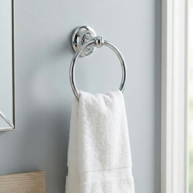 Click here to see  ROT4APC Rohl Towel Ring, Polished Chrome - ROT4APC