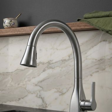 Click here to see DELTA FAUCETS COMPANY RP81910AR Delta RP81910AR Kitchen Spout Assembly with Magnet, Arctic Stainless