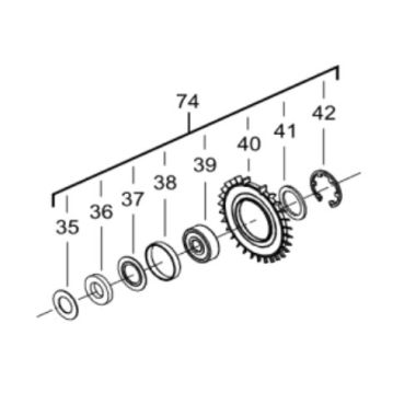 Click here to see Milwaukee 45-06-0033 MILWAUKEE 45-06-0033 DUST PROTECTR AND BEARING ASSY