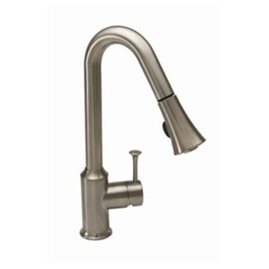 Click here to see American Standard 4332.300.F15.075 American Standard Pekoe Single Handle Pull-Down High Arc Kitchen Faucet, Stainless Steel - 4332300F15.075