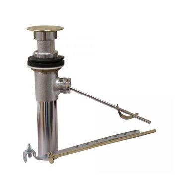 Click here to see Jones Stephens P35002 Jones Stephens P35002 Polished Brass Pop-Up Lavatory Drain Less Overflow