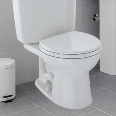 Click here to see Toto C453CUFG#01 Toto Drake II Universal Height Round Toilet Bowl with CeFiONtect, Cotton White - C453CUFG#01