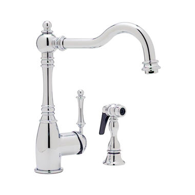 Click here to see Blanco 441425 Blanco Grace Single Handle Kitchen Faucet w/ Side Spray, 1.8 GPM, Chrome - 441425