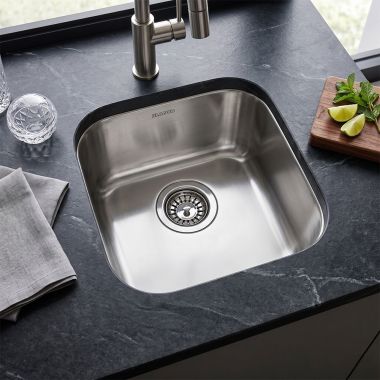 Click here to see BLANCO 441026 Blanco Stellar Undermount Single-Bowl Under-Mount Bar Sink, Stainless Steel - 441026