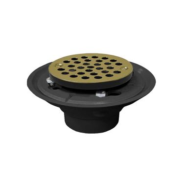 Click here to see Jones Stephens D50002 Jones Stephens 2 Inch x 3 Inch Polished Brass Shower Drain With Strainer - D50002