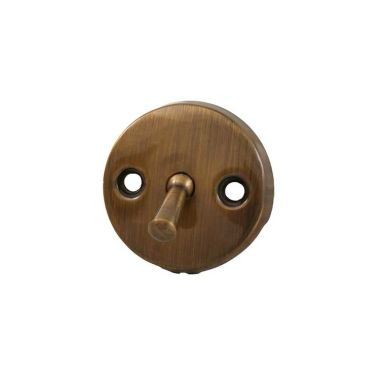 Click here to see Jones Stephens P3566AB Jones Stephens P3566AB Trip Lever Faceplate - 2 Holes, Antique Brass