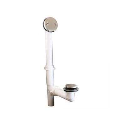 Click here to see Jones Stephens P3752BN Jones Stephens P3752BN Brushed Nickel Toe Touch Waste & Overflow Kit Pvc