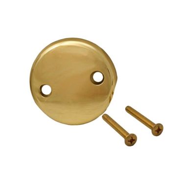 Click here to see Jones Stephens T08013 Jones Stephens T08013 2 Hole Face Plate With Screws, Polished Brass