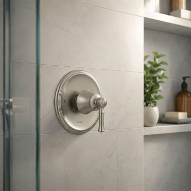 Click here to see  T2181BN Moen Dartmoor Posi-Temp Single-Handle Valve Trim, Brushed Nickel - T2181BN