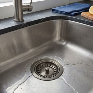 Click here to see Mountain Plumbing Products MT202/BRS Mountain Plumbing Waste Disposer Trim with Stopper, Brushed Stainless Steel - MT202/BRS