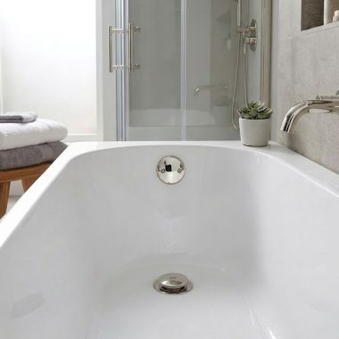 Click here to see Mountain Plumbing Products MT94-2/PN Mountain Plumbing Economy Soft Touch Round Trim Kit, Polished Nickel - MT94-2/PN