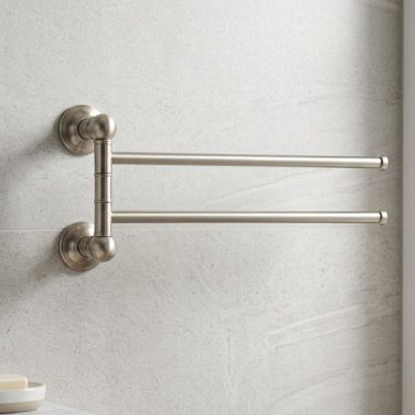 Click here to see Ginger 4522S/SN GINGER Double Swing Towel Bar, Satin Nickel - 4522S/SN 