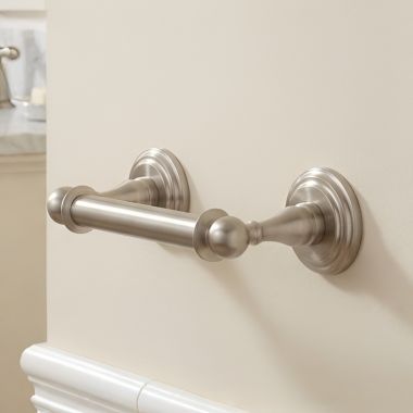 Click here to see Ginger 1108N/SN Ginger CHELSEA Collection Double Post Tissue Holder in Satin Nickel - 1108N/SN