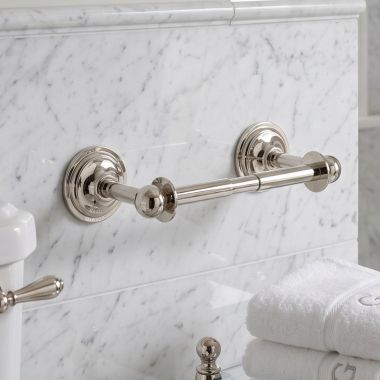 Click here to see Ginger 2608/PN Ginger London Terrace Double Post Toilet Tissue Holder, Polished Nickel - 2608/PN