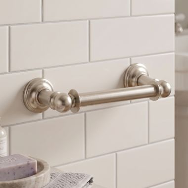 Click here to see Ginger 4508N/SN Ginger Columnar Double Post Tissue Holder, Satin Nickel – 4508N/SN