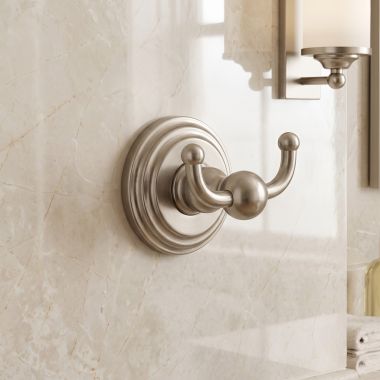 Click here to see Ginger 1111/SN Ginger Chelsea Double Robe Hook, Satin Nickel - 1111/SN