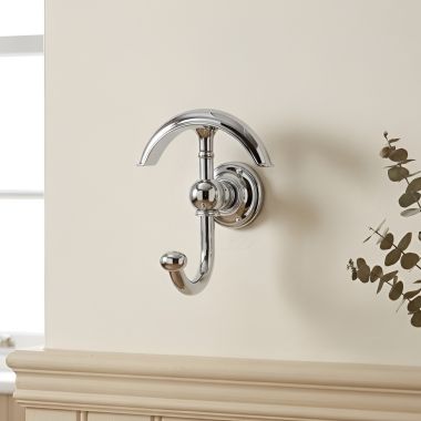 Click here to see Ginger 4511/PC Ginger Double Robe Hook, Polished Chrome -  4511/PC