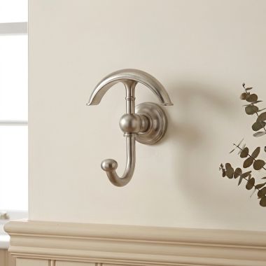 Click here to see  4511/SN Ginger Double Robe Hook, Satin Nickel - 4511/SN