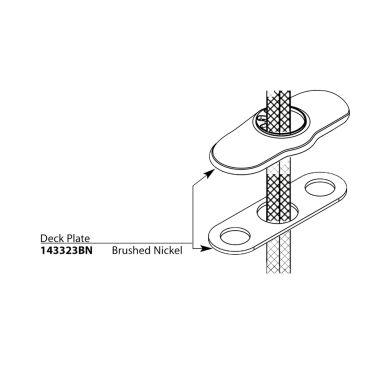 Click here to see Moen 143323BN Moen 143323BN Part Three Handle Eschutcheon Brantford Brushed Nickel