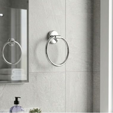 Click here to see Ginger 0305/PC GINGER HOTELIER Closed Towel Ring, Polished Chrome - 0305/PC