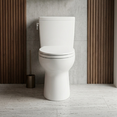 Click here to see TOTO USA INC CT474CUFG#01 Toto Vespin II Universal Height Elongated Skirted Toilet Bowl with CeFiONtect, Cotton White - CT474CUFG#01