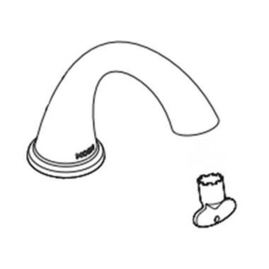 Click here to see Moen 182212BN Moen 182212BN Brantford Spout Kit, Brushed Nickel