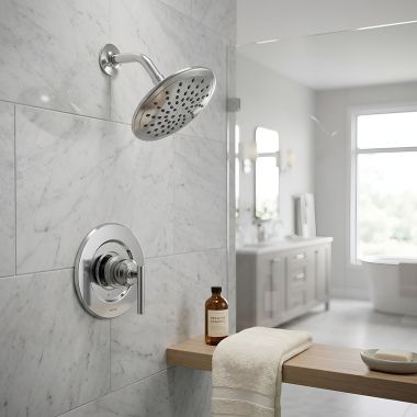 Click here to see  T3002EP Moen Gibson Posi-Temp Single-Handle Shower Faucet with 8