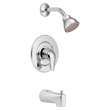 Click here to see Moen TL471EP Moen Chateau Standard Tub/Shower Faucet, 1.75 GPM, 1-Function, Single Lever Handle, M-PACT, Eco-Performance, Bulk Version, Chrome - TL471EP