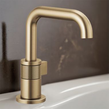 Click here to see Brizo 65035LF-GL Brizo Litze One-Handle Bathroom Faucet with Ceramic Cartridge, Single-Hole, 1.5 GPM, Less Drain, Brilliance Luxe Gold - 65035LF-GL