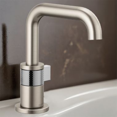 Click here to see Brizo 65035LF-NKPC-ECO Brizo Litze One-handle Deck-mount Bathroom Faucet With Ceramic Cartridge, Ada, Watersense, 1.2 Gpm, Brilliance Luxe Nickel/Polished Chrome - 65035LF-NKPC-ECO