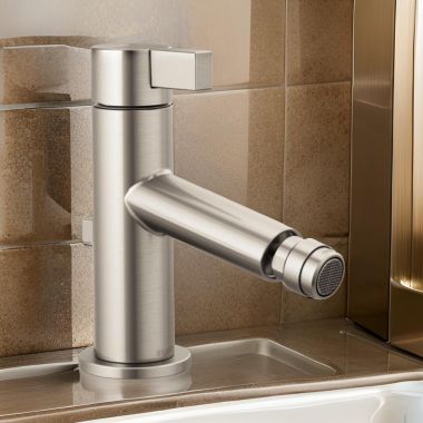 Click here to see Brizo 68135-NK Brizo Litze Single Handle Bidet Faucet with Metal Pop-Up Drain, Brilliance Luxe Nickel - 68135-NK