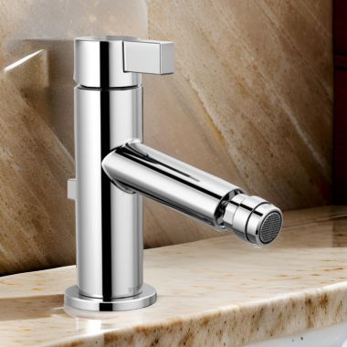 Click here to see Brizo 68135-PC Brizo Litze Single Handle Bidet Faucet with Metal Pop-Up Drain, Polished Chrome - 68135-PC