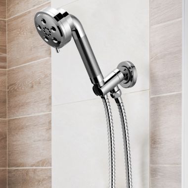 Click here to see Brizo 88835-PC Brizo Litze Wall-Mount Hand Shower with Three Functions, H2OKinetic, 1.75 GPM, WaterSense, Polished Chrome - 88835-PC