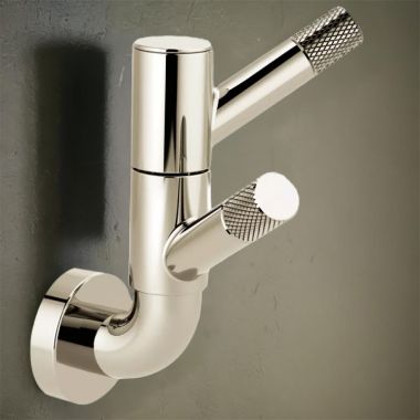Click here to see Brizo 693537-PN Brizo Litze Rotating Double Robe Hook with Knurling, Brilliance Polished Nickel - 693537-PN